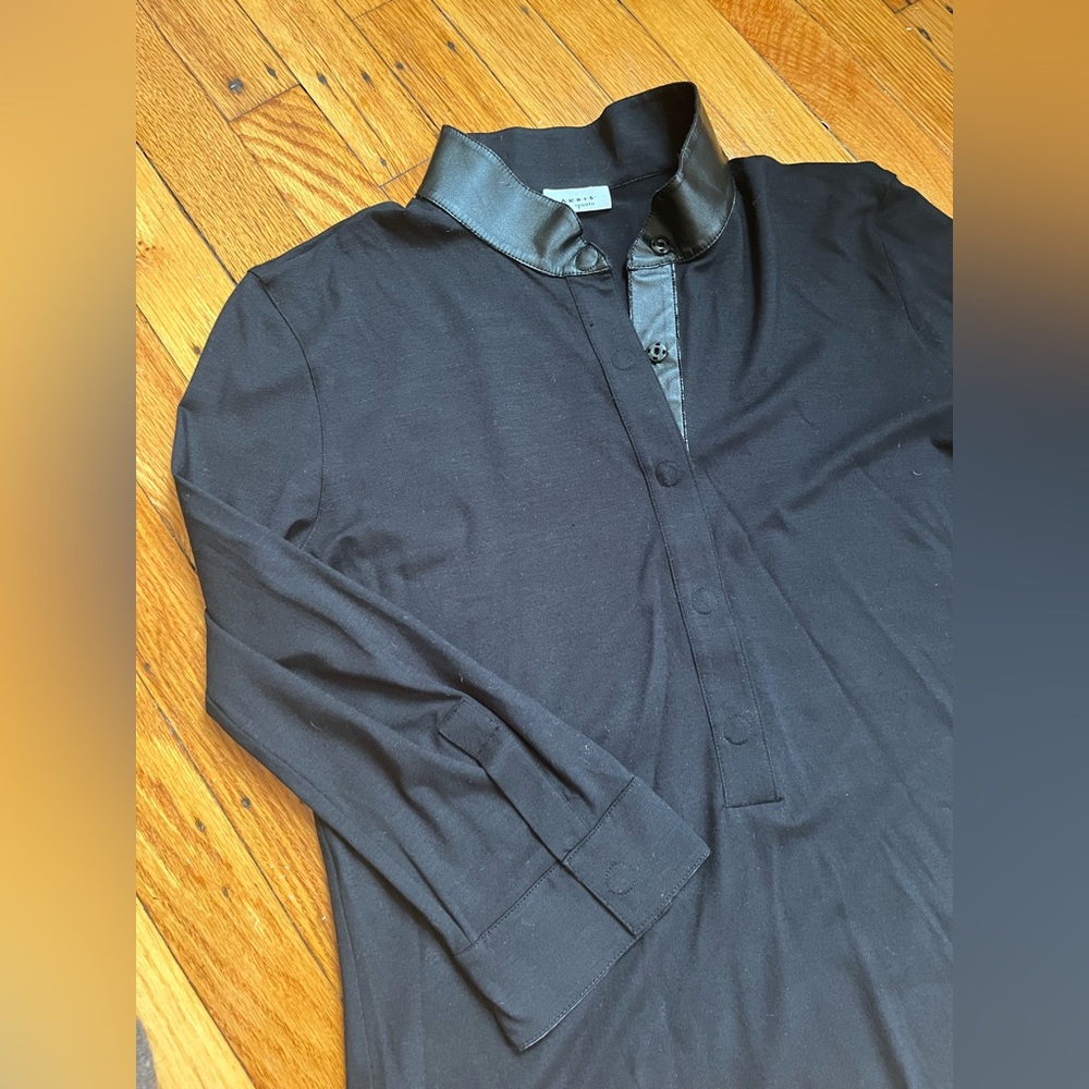 Akris Punto Jersey Knit Black Blouse